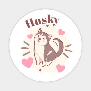 Husky Love Magnet